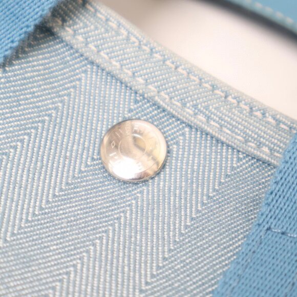 Hermès Vintage Swift Valparaiso Tote PM Blue Jean - Picture 12 of 16